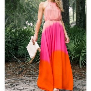 Forever 21 Ombré Maxi Blogger Dress